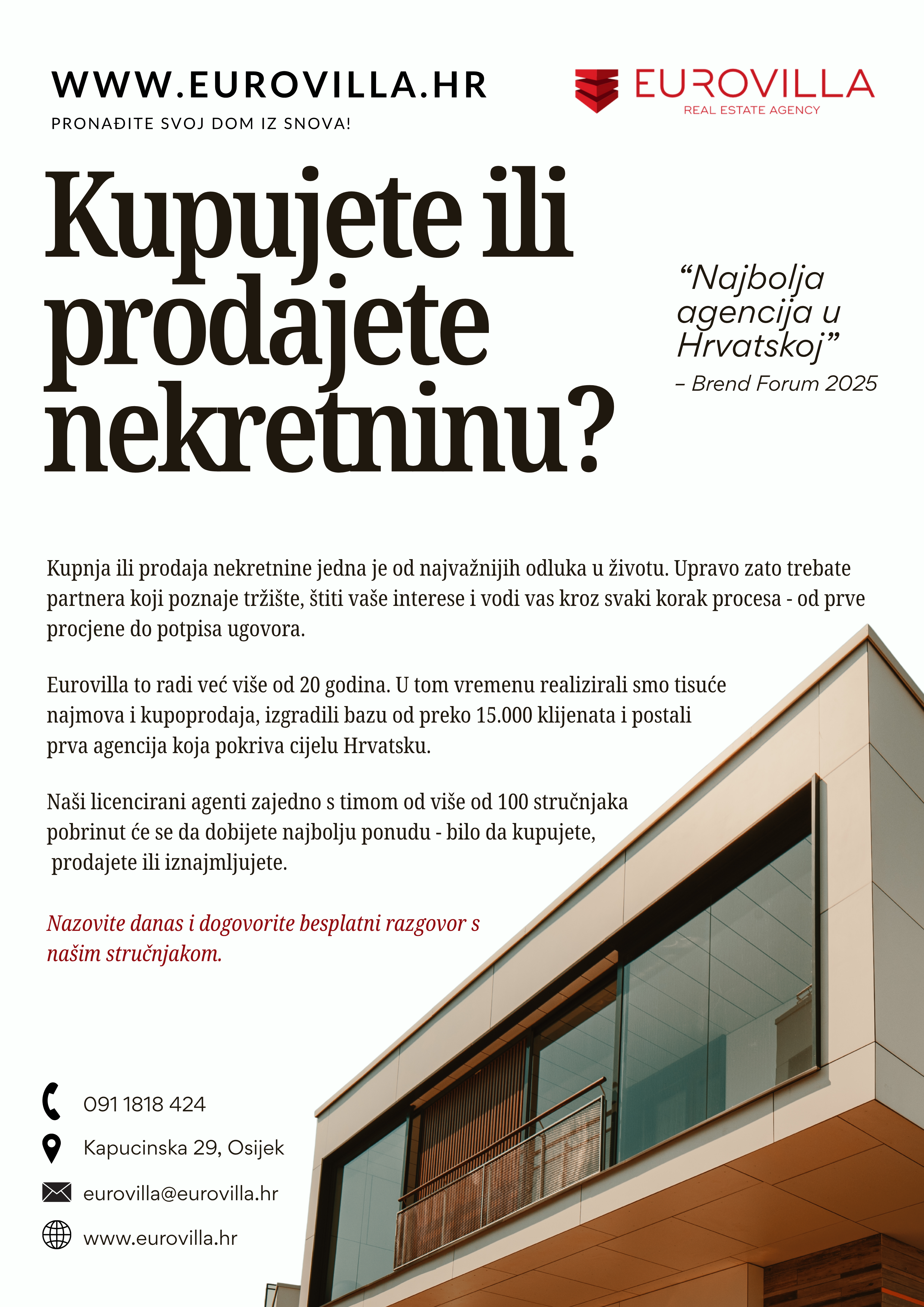 A4 oglas za novine: Kupujete ili prodajete nekretninu?